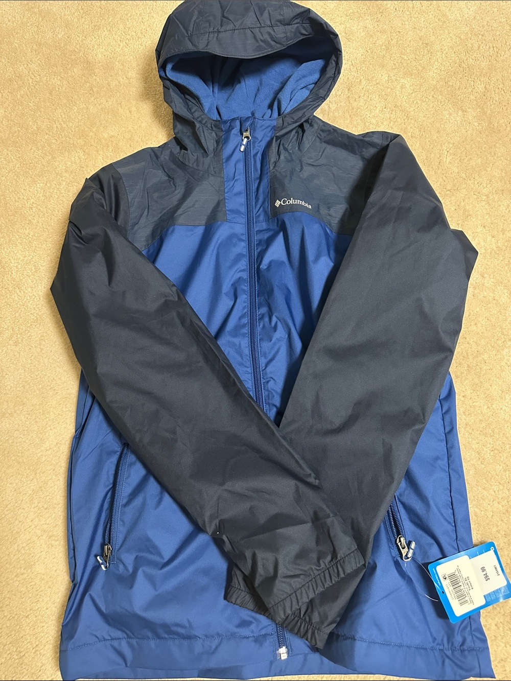 Columbia Kids Navy Fleece Lined Jacket